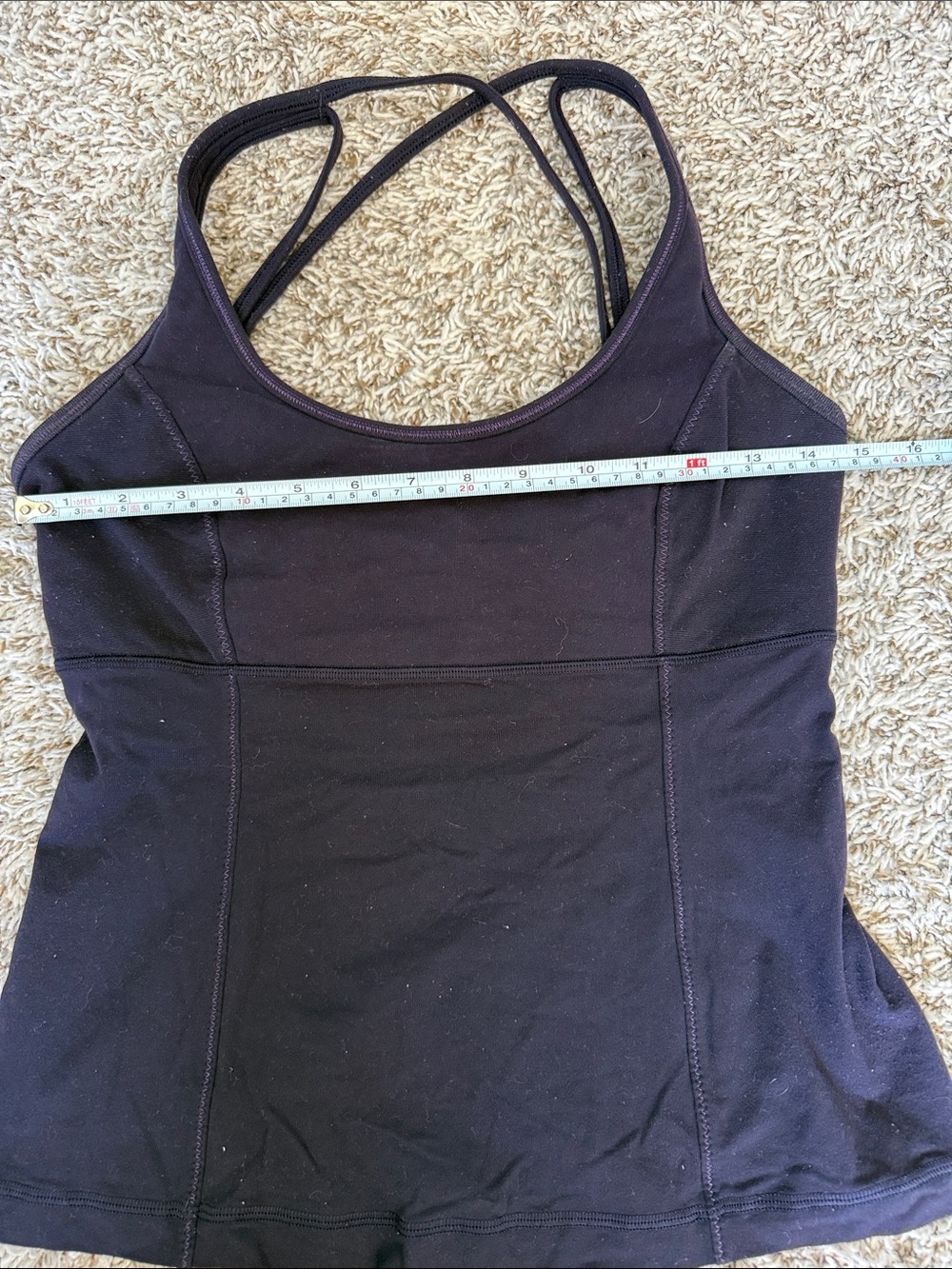 Lululemon Tank Top Strappy Navy Blue Size 8 - Picture 7 of 7